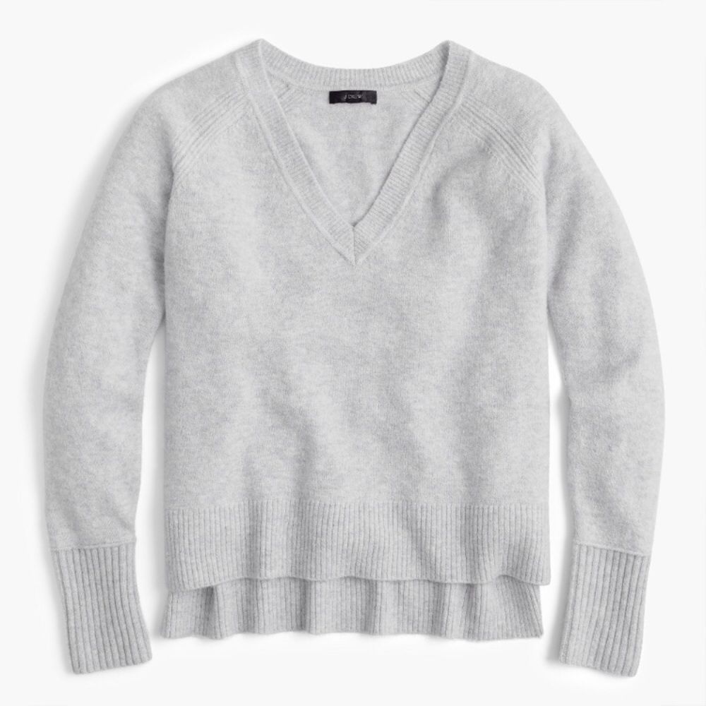 J. Crew Super Soft Yarn Sweater Gray